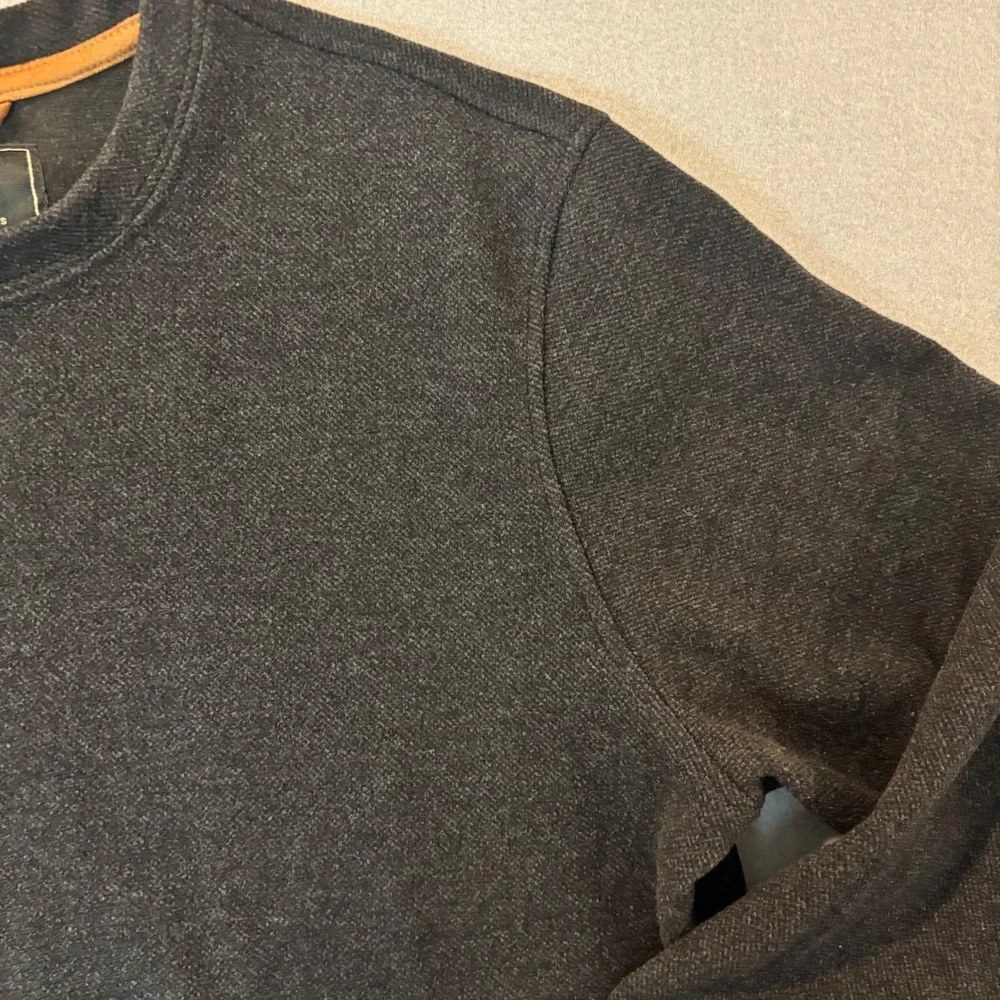 Jachs New York Mens Medium Charcoal Gray Heather Crewneck Sweatshirt Pullover